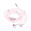 FORNORM Fashionable Girl Rhinestone Jewelry Pearl Necklace Earphones With Microphone Earbuds For Iphone Xiaomi Brithday Gift