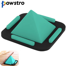 Powstro Mutifunction Mobile Phone Holders Stands For Pyramid Washable Non-Slip Shape Silicone for Car Silicone Phone Holder