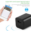 Wirelee HD 1080P Hidden Camera USB Wall Charger Wireless Home Security Covert Camcorder Adapter With A Card Reader Support WiFi Max 32GB TF Card (Not included SD card)