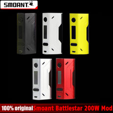 100% Original Smoant Battlestar 200W VW/TC OLED Screen Box Mod Powered by Dual 18650 Batteries not Include 18650 Battery Mod