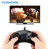 FORNORM USB Wired Classic Gamepad 6 Buttons USB Gaming Mega Drive Controllers Joystick Holder for Windows for Apple Computer