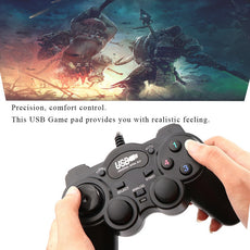 FORNORM HOT Wired USB 2.0 Gamepad Joystick Game Controller Joypad Gamepad For PC Laptop Computer Win7/8/10 XP/For Vista Black