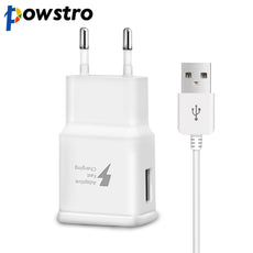 Powstro Fast Charger USB power 5V 2A / 9V 1.67A EU US Plug Travel Wall Charger Micro USB Data Cable For Samsung S6 S7 Edge