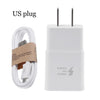 Powstro Fast Charger USB power 5V 2A / 9V 1.67A EU US Plug Travel Wall Charger Micro USB Data Cable For Samsung S6 S7 Edge