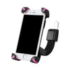 POWSTRO Motorbike Phone Holder Adjustable 360 Degrees Rotate Motorcyle/Scooter /Electric 4.8 to 7.6 Inches of Mobile Phone/MP4