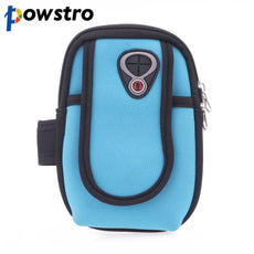 Powstro Sport Armband Case Zippered Fitness Running Arm Band Bag Pouch Jogging Workout Cover for Iphone Key Money Card Holder
