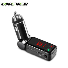 Car FM Transmitter Wireless Bluetooth MP3 Audio PlayerFM Modulator Car Kit HandsFree LCD Display USB Charger