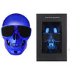 FORNORM Bluetooth Speaker Wireless Skull Subwoofer Sunglass Clear Stereo Portable  Plastic Metallic Shape Loudspeaker