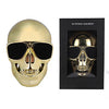 FORNORM Bluetooth Speaker Wireless Skull Subwoofer Sunglass Clear Stereo Portable  Plastic Metallic Shape Loudspeaker