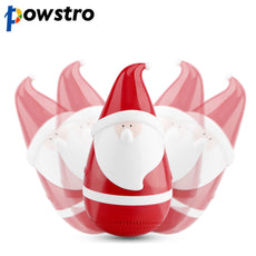 Powstro Cute Bluetooth Speaker Portable Stereo Wireless Santa Claus Speaker Christmas Gifts for Kids Friends Party