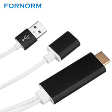 FORNORM 1080P Cast Charger to HDMI HDTV Cable Miracast Airplay Mirroring Adapter For IOS 8.0 Android 4.4 or Above