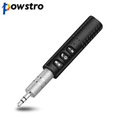 Powstro 3.5mm Car Kit Mini Bluetooth 4.1 Receiver Music Audio Receiver Adapter Auto AUX For Speaker Headphone Car Stereo