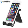 Powstro Aluminum Alloy Desk Mobile Stand Bracket Portable Foldable Phone Tablet Holder For Travel Home Outside Video Movie Game