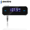 Powstro Wireless Adapter 3.5mm Transmitter Music Audio LCD Diaplay Handsfree for iPhone iPod Samsung Mobile MP3 Player Tablet