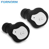 FORNORM Mini Twins Wireless Bluetooth Earphones 4.1 In-Ear Stereo Earbuds noise cancellation Headset With Microphone Cellphone