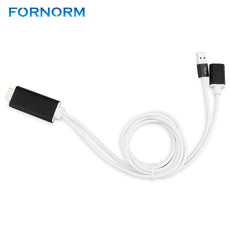 FORNORM HDMI out Plug and Play HD Mirroring Cable Adapter USB 1080P Miracast DLNA Air Mirror Airplay for iPhone iPad Samsung