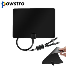 Powstro Upgraded 1080P Digitial HDTV Antenna 50 Miles Range Indoor Flat TV Antenna with USB Thinner Lighter Powered Amplifier