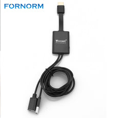 FORNORM 1080P Cast Charger to HDMI HDTV Cable Miracast Airplay Mirroring Adapter For IOS 8.0 Android 4.4 or Above