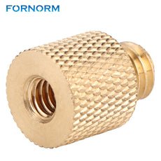 FORNORM  3/8"-16 Male to 1/4"-20 Female Thread Reducer Adapter Brass Copper For Camera Tripod Camera Screw Adapter