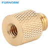 FORNORM  3/8"-16 Male to 1/4"-20 Female Thread Reducer Adapter Brass Copper For Camera Tripod Camera Screw Adapter