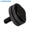 FORNORM Double Screw Angle 1/4" Hot Shoe Mount Adapter Aluminum Alloy For Mini Tripod Photo Studio Accessories For DV Camera