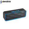 Powstro Mini Stereo Bluetooth Speakers Portable Rechargeable Wireless Surround Devices Support TF Card FM Radio Hands-free