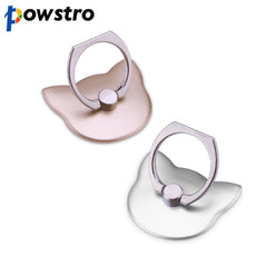 Cute Cat Pattern Finger Ring Holder Grip Phone Holder Mount Universal 180 Degree Grip Desk Stand for All Cellphone/GPS/Tablets
