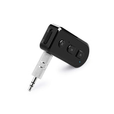 Universal 3.5mm Bluetooth 4.1 Receiver Music Audio Receiver Adapter Support Apple Siri Function Rechargeable Car Kit AUX Streaming A2DP Kit for Headphone Car Stereo Speaker