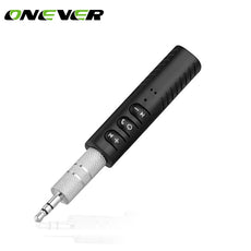 Mini Wireless Bluetooth Car Kit Hands free  Bluetooth 3.5mm Jack Audio jack Receiver Adapter AUX for Speaker Headphone