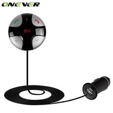 Onever Bluetooth FM Modulator Audio Transmitter Support USB SD/TF Card Handsfree Wireless Car MP3 Player Charge For iPhone iPad