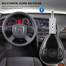 Car Bluetooth Audio Receiver Transmitter Stereo Adapter 3.5mm Hands-free A2DP V4.1 for Car Stereo iPad iPhone MP3 MP4 MP5
