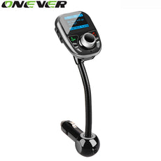 Onever Bluetooth Car MP3 Audio Player Wireless FM Transmitter Remote Control Handfree Modulator Car Kit LCD Screen USB Charger