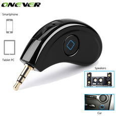 Onever Handsfree 3.5mm AUX Car Home Bluetooth Audio Stereo Music Receiver Adapter with Mic for Phone/Tablet PC/Speaker/Headphone