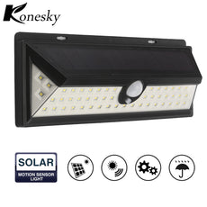 2835 SMD Solar Power Light Human Infrared PIR Motion Sensor 54 LED Wall Lamp Outdoor Security Waterproof IP65 for Garden Yard Pa