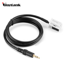 3.5mm Jack Aux Audio Cable Male Plug Auto Car CD Audio Line Input Cable For Peugeot 307 308 407 408 507 Citroen C2 C5