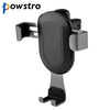 Powstro Gravity Sense Car Phone Holder Air Vent Outlet Mount Phone Mobile Holder Universal For iPhone Samsung Stand Bracket