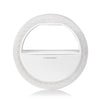 FORNORM Selfie LED Light Up Flash Light Photography Luminous Ring Light 36pcs LED 3 Brightness Levels Clip on All Mobile Phone
