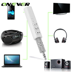 Onever Wireless Bluetooth Aux Audio Receiver Adapter 4.2 Bluetooth Handsfree Car Kit 3.5mm jack Aux Hands Free Music Receiver