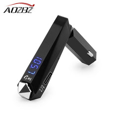 Aozbz Car Audio mp3 player FM transmitter wireless modulator Car Bluetooth 4.2 With Charger 2.1A USB TF Slot usb FM Transmitters