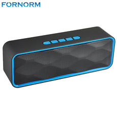 Fornorm Wireless Bluetooth Speakers Portable 6W Bass Soundbar Handsfree support TF card/Aux Loudspeaker HIFI Stereo Bass