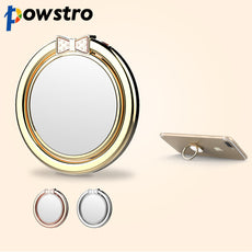 Powstro 360 Degree Metal Finger Ring Holder Smartphone Mobile Phone fashion Finger Stand Holder For iPhone 7 6 Samsung Tablet
