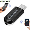 Onever 3.5mm Bluetooth Car Kit A2DP Music Audio Receiver Auto Aux Dual Output Adapter with Mic for Speaker Headphone Car Stereo