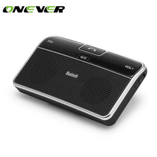 Onever Universal Wireless Car Bluetooth Speakerphone Hands-free Car Kit Sunvisor Clip Speaker Player with Car Charger Speaker