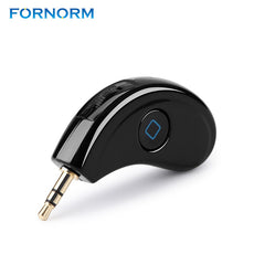 FORNORM Wireless Bluetooth 4.2 Handsfree 3.5mm Plug AUX Audio Stereo Music Receiver Home Car Adapter With Mic Extension Cable