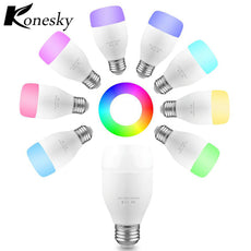 WiFi Smart Bulb 6W E27 RGBW LED Light Support Remote Control / E* Voice Control / Music Rhythm / Adjust Color Brightness for