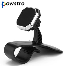 POWSTRO Magnetic Car Holder Universal HUD Design Car Phone Stander Adjustable Dashboard Phone Mount for Iphone Samsung