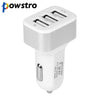 Powstro Car Charger Universal 3 Port USB 12V 1A Vehicle Charger Phone Adapter for iPhone 5 6S plus ipad Samsung Galaxy S4 S5