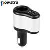 Powstro 3.1A Dual USB Car Charger 12v 24v Sockets Car Cigarette Lighter For iPad iPhone Samsung DVR GPS Kits
