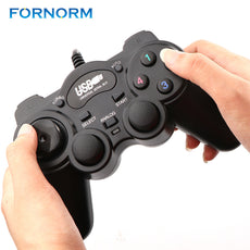 FORNORM Wired USB 2.0 Gamepad Controller Joystick Joypad Double Vibration 850 for PC Laptop Computer or Win7 8 10 XP for Vista