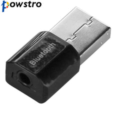 Powstro Wireless USB Bluetooth Audio Receiver Music Adapter with 3.5mm Jack AUX for Car Dongle Audio Home Speaker